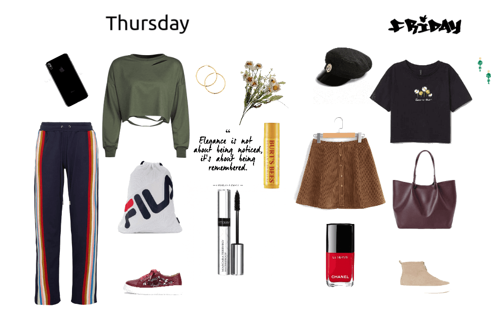 School Outfits Thursday-Friday