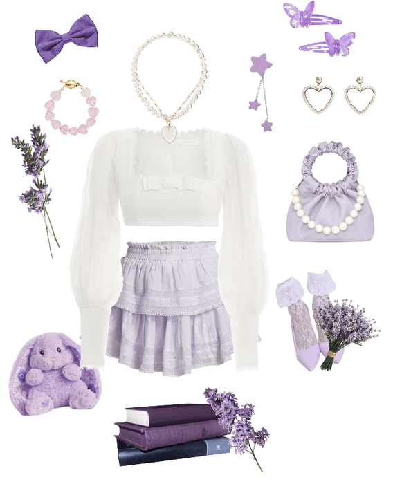 lilac outfit