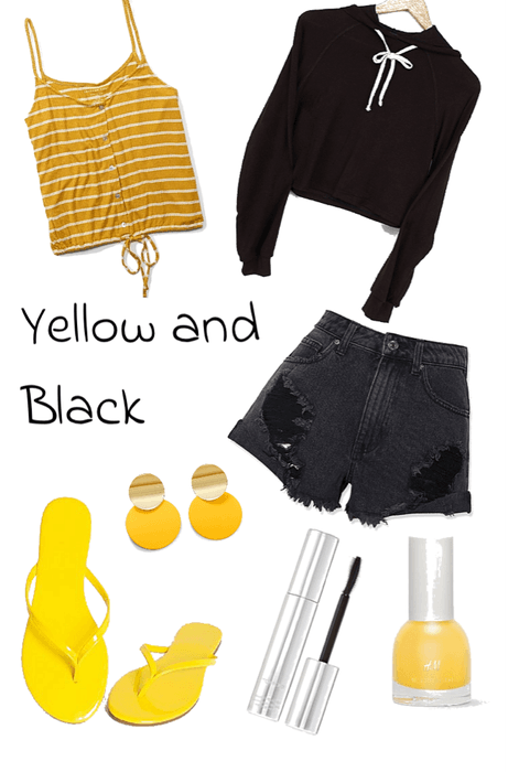 yellow and black