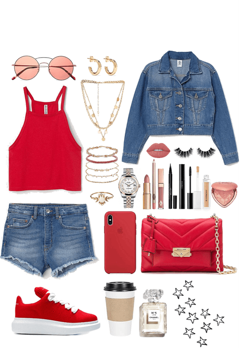 Red and Denim