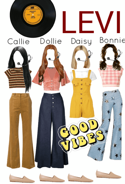 Levi’s stage outfits for “Good Vibes” album