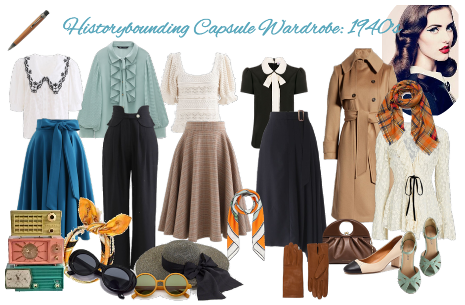 Historybounding Capsule Wardrobe: 1940's