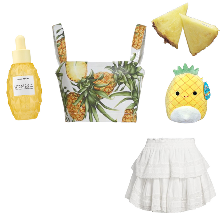 Pineapple inspired outfit