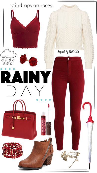 Daily denim - rainy red