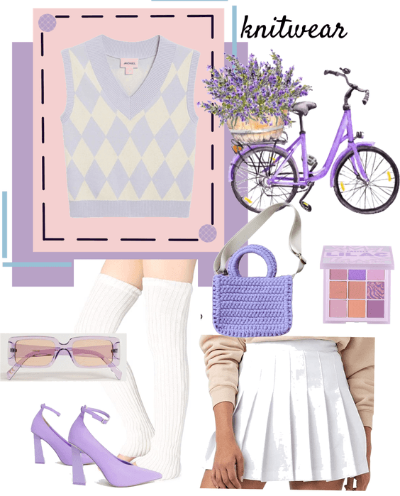 lilac knitwear