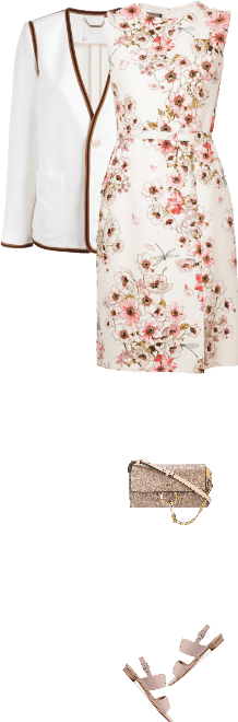 Office outfit: Rose - Floral