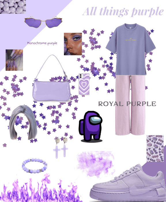 monochrome purple