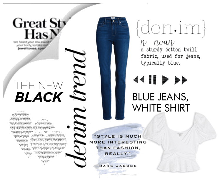 Blue Jeans White Shirt