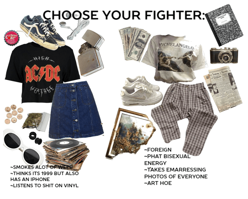 Choose your fighter pt.1
