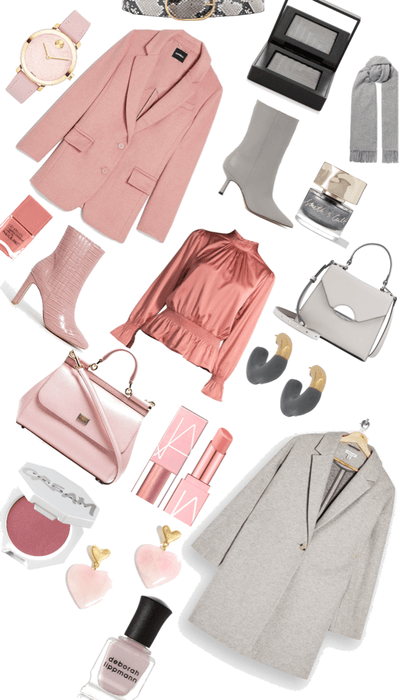 pink and gray