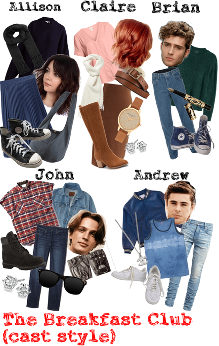 The Breakfast Club Character Outfits!
