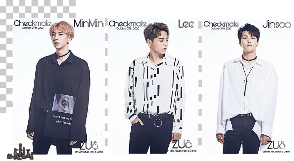 Zus// MinMin, Lee & Jinsoo ‘Checkmate’ Teaser Photos Game Ver.