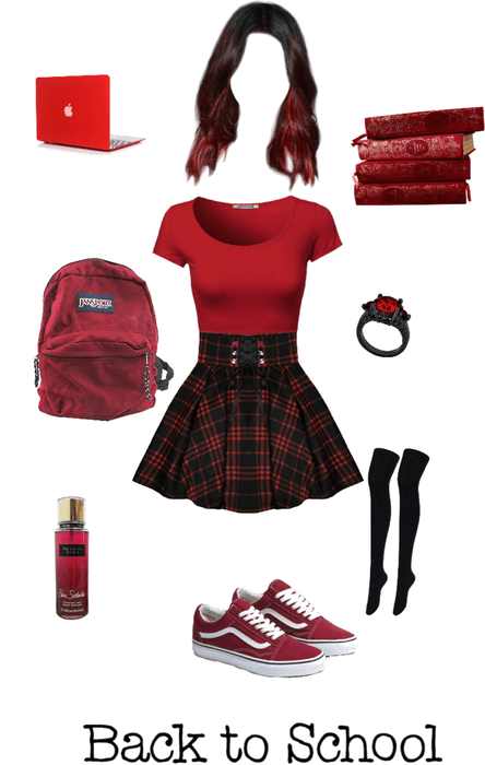 Red School Outfit