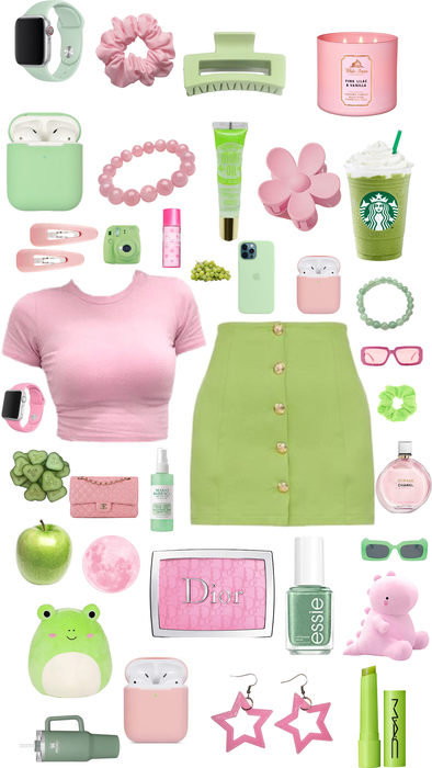 pink+green