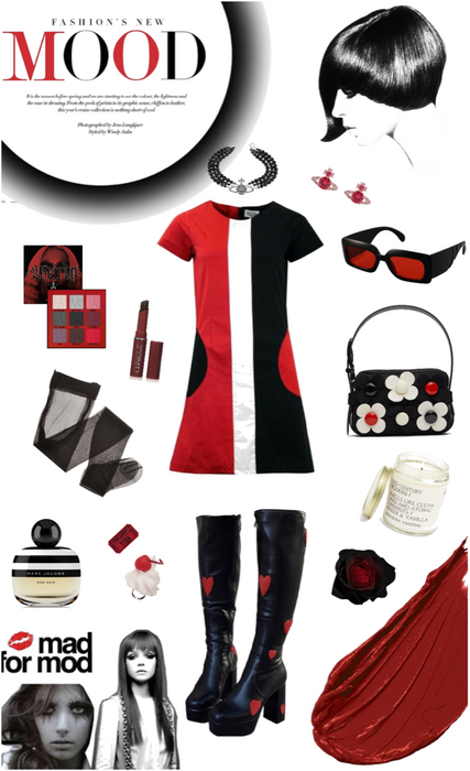 red and black: mod