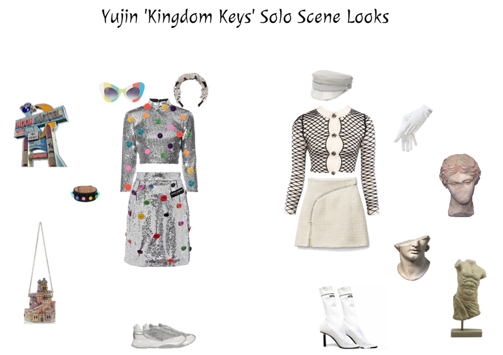yujin 'kingdom keys' solo scene looks