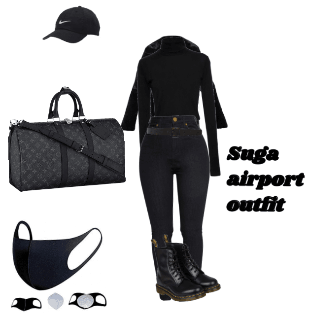 Suga airport outfit