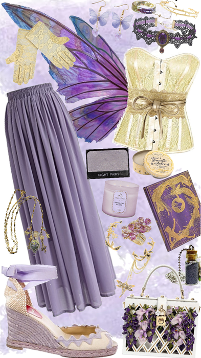 purple & yellow fairy vibes