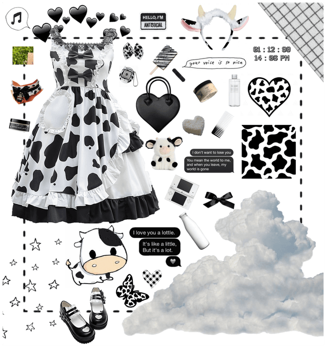 Cow lolita 🐄🐮🤍🖤