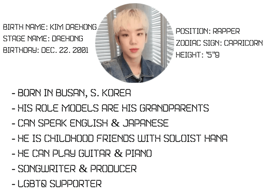 Blah Member Profile | Kim Daehong