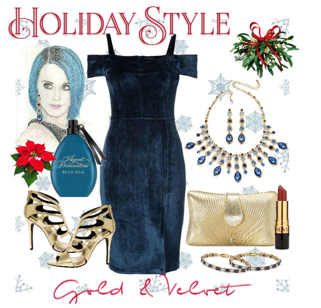 Holiday Style-Gold and velvet