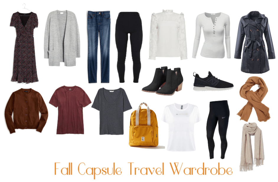 Fall Capsule Travel wardrobe