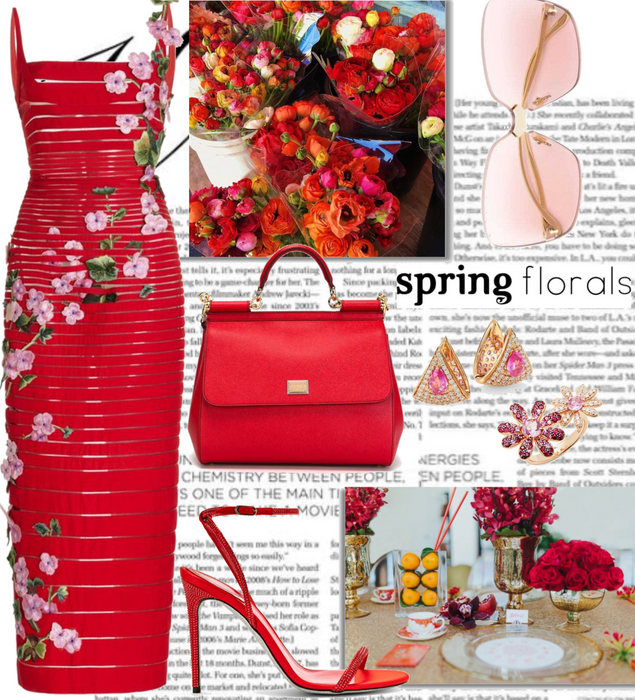 Spring florals for a glamorous lunch