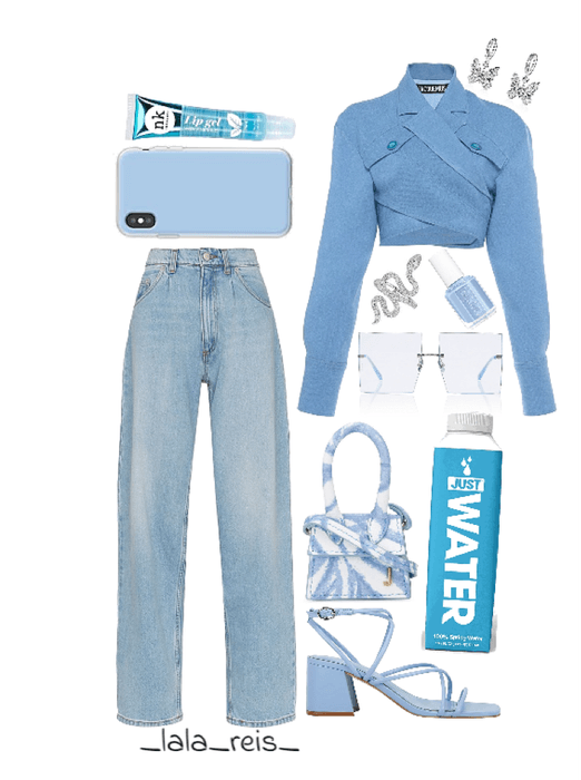 Blue Jacquemus Outfit