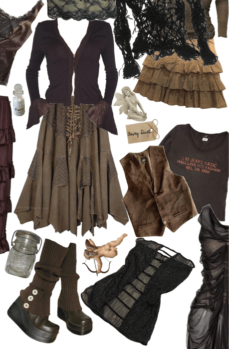grunge fairycore Outfit