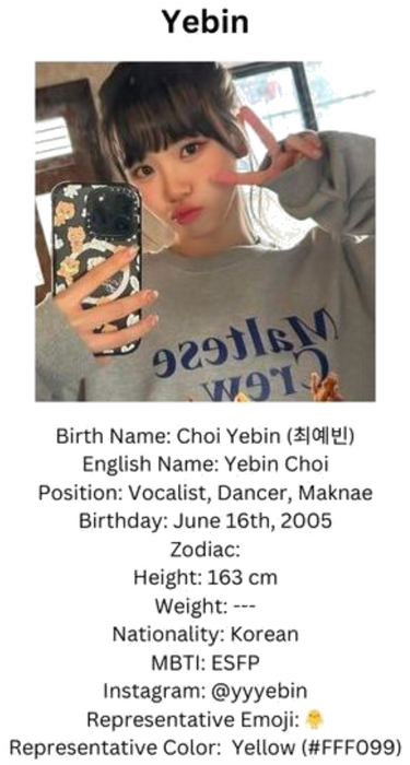 member: yebin