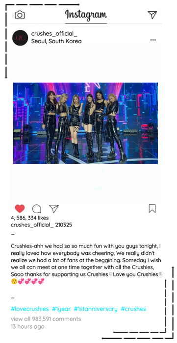 Crushes (호감) Instagram Update/Post
