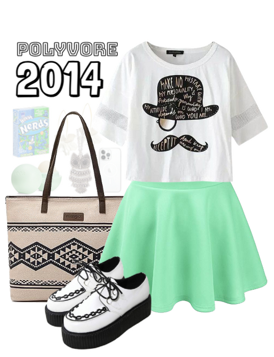What I looked like in 2014 ~ Polyvore Throwback