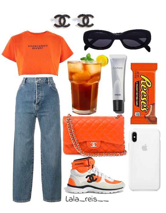 Neon Orange Outfit