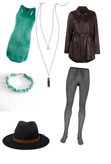 Teal and Chocolate Outfit