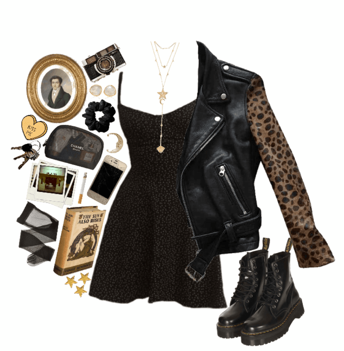 leopard and leather