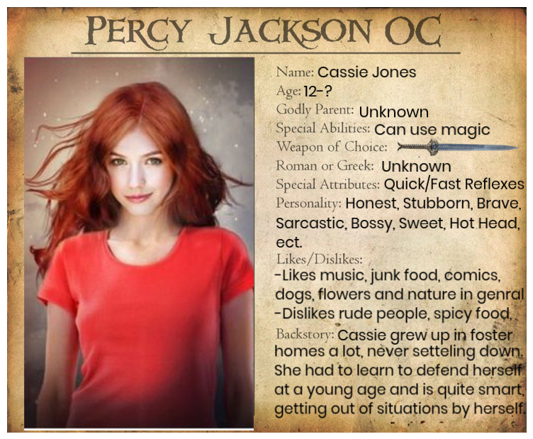 Cassie Jones - Percy Jackson OC