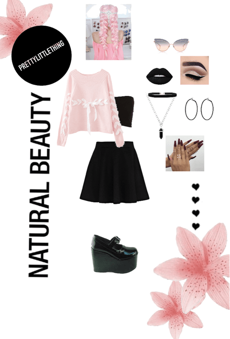 Natural Beauty in Pastel Goth