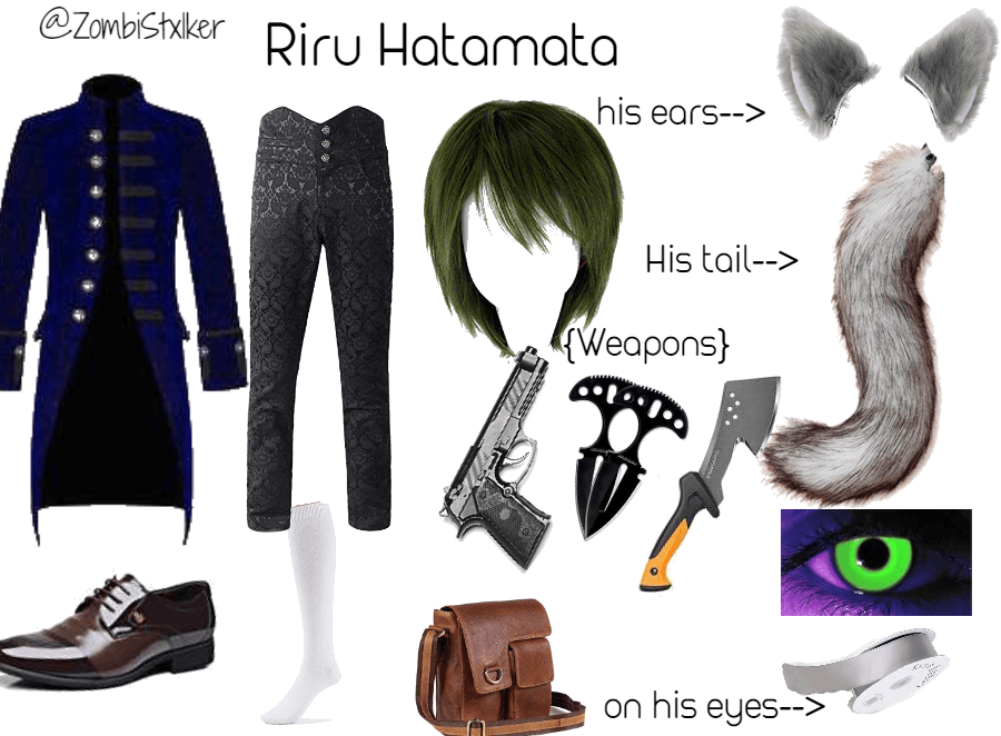 Shadow Hunter Oc: Riru Hatamata's Normal Look
