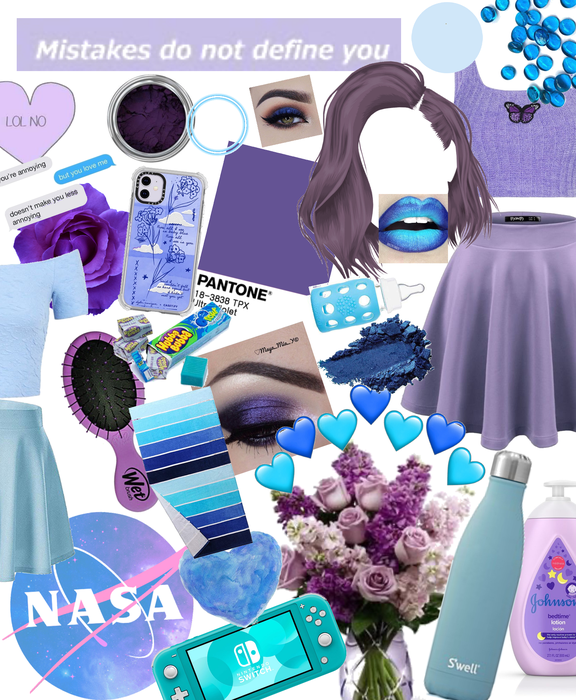 blue and purple