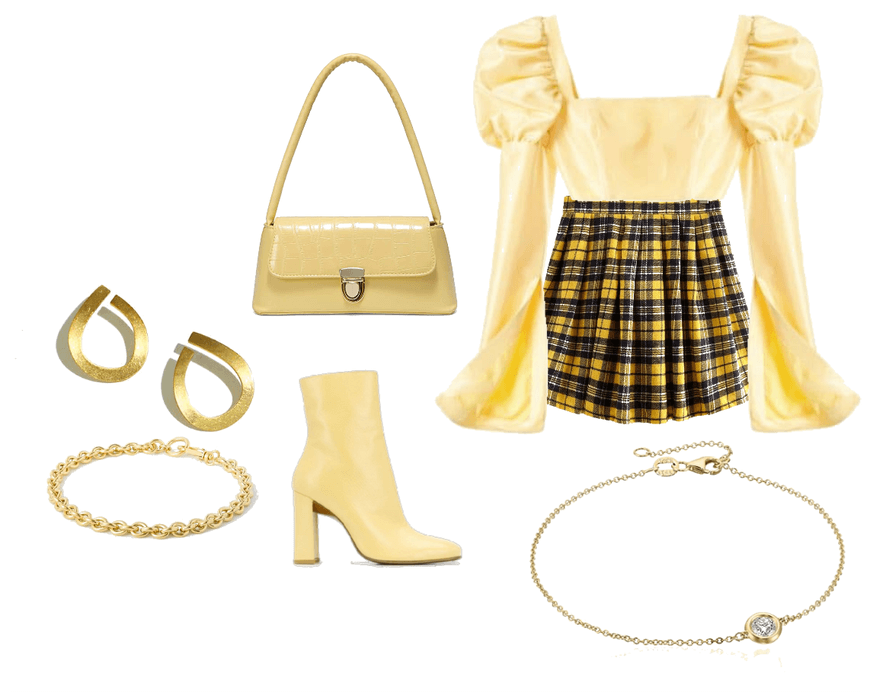 #belleoutfit, #yellowoutfit and #koreanlook