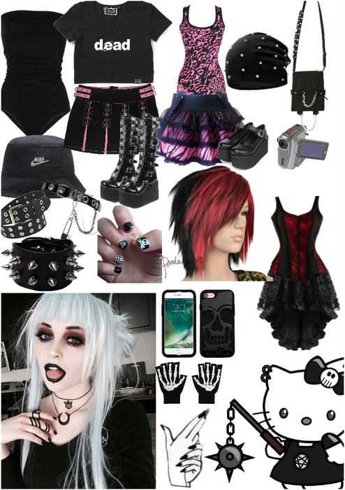 emo girl Outfit