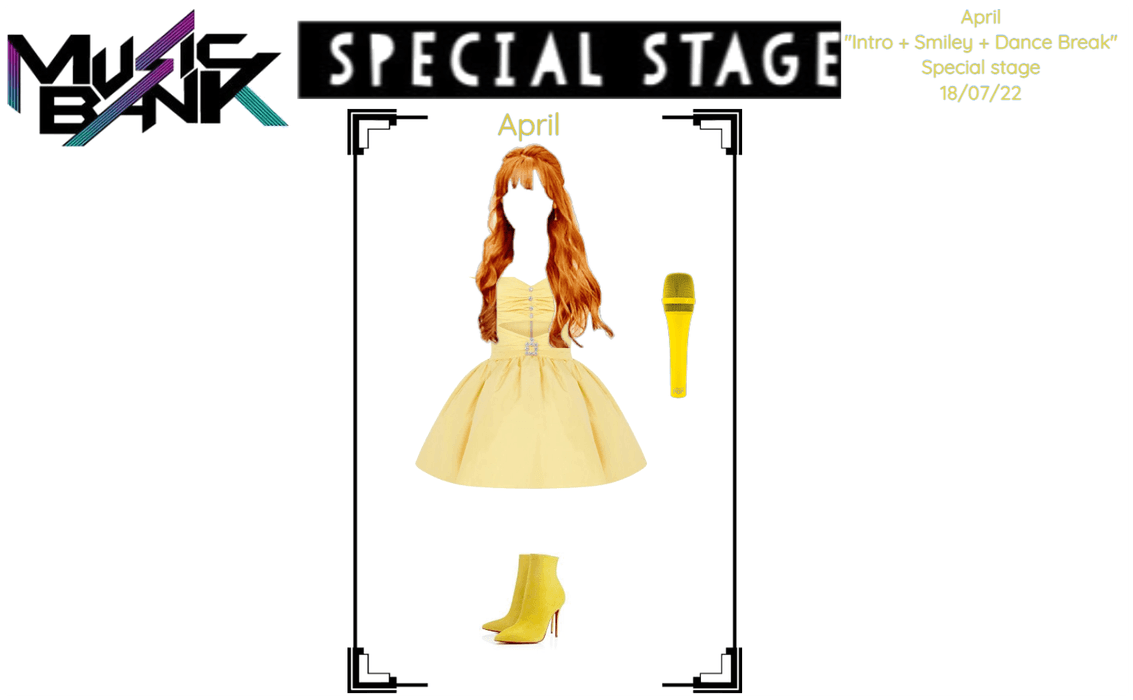 April special stage smiley music bank