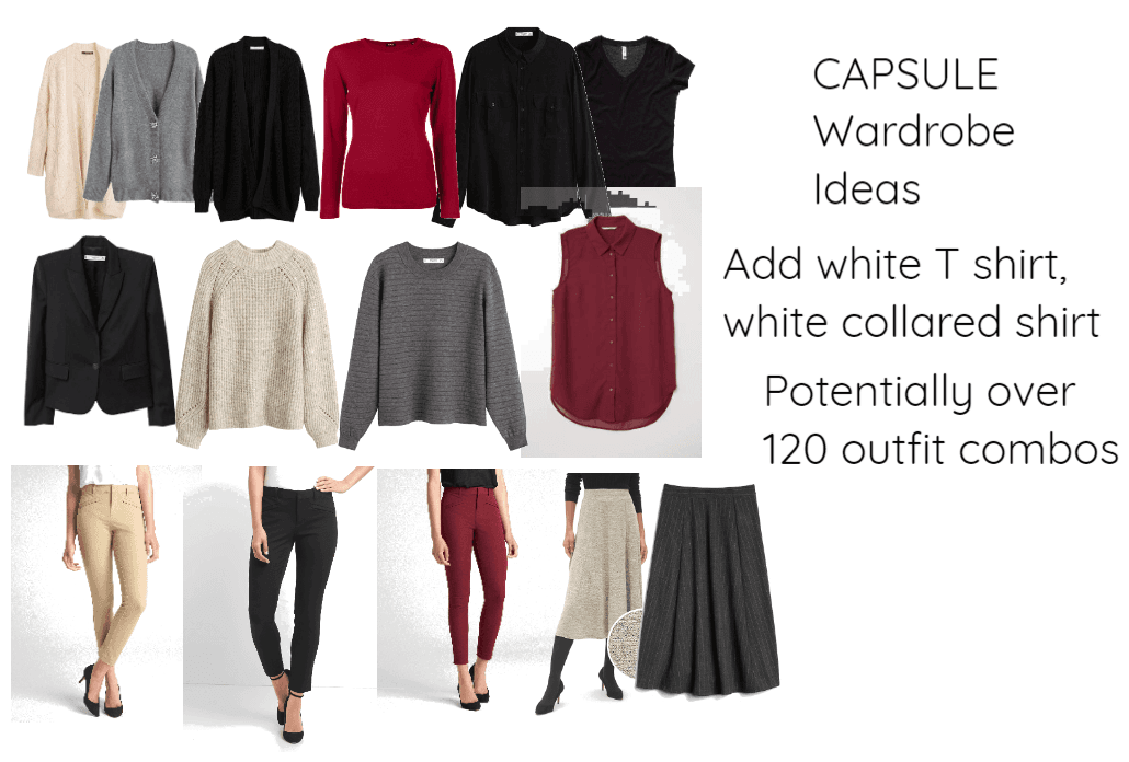 Capsule wardrobe- Red grey beige- casual business?