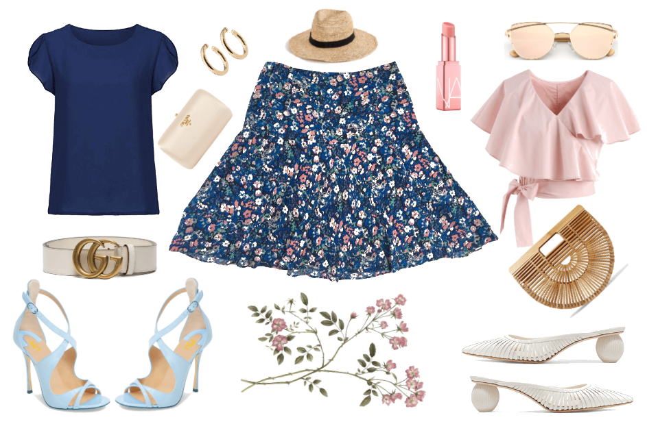 Jigsaw Floral Mini Skirt