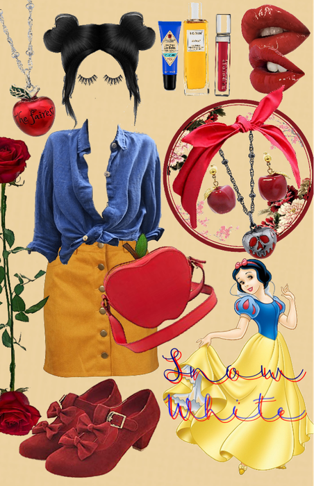 Snow White disneybounding collage!