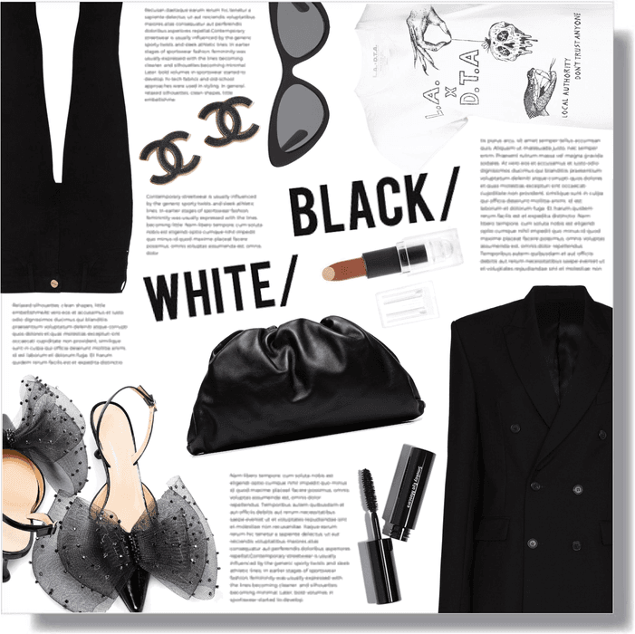 black/ 🖤 white/ 🤍