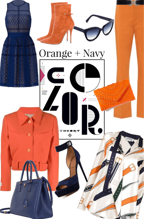Orange & Navy