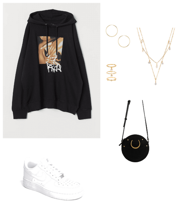 overall hoodie sweater,air forces,necklace,ect...