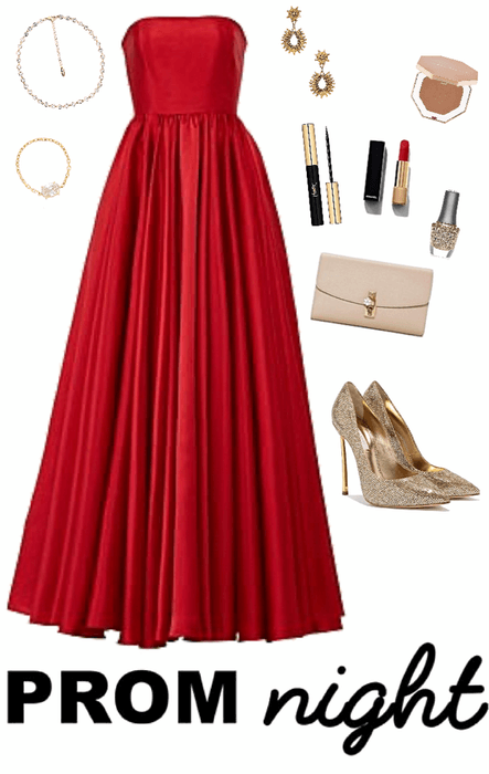 Red Prom Dress Look