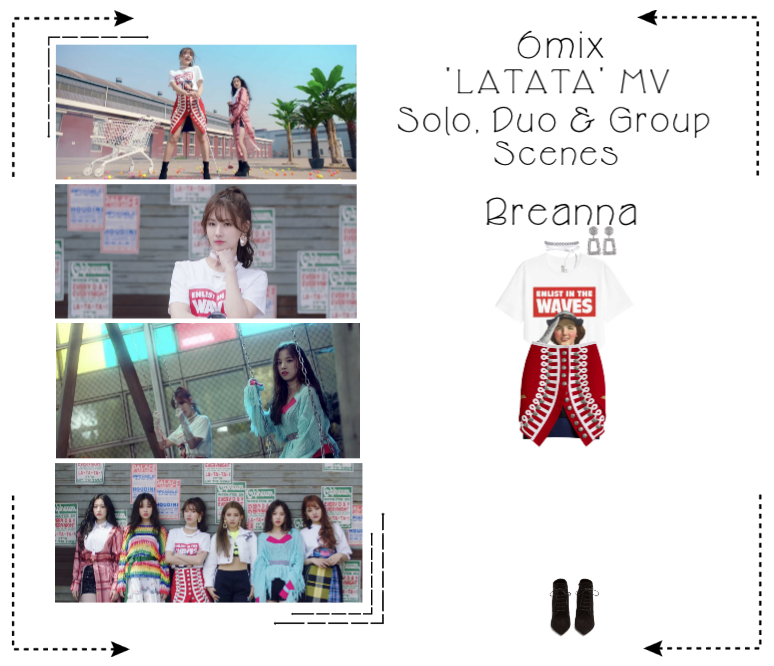 《6mix》LATATA' Music Video-Breanna 3rd Outfit Scene